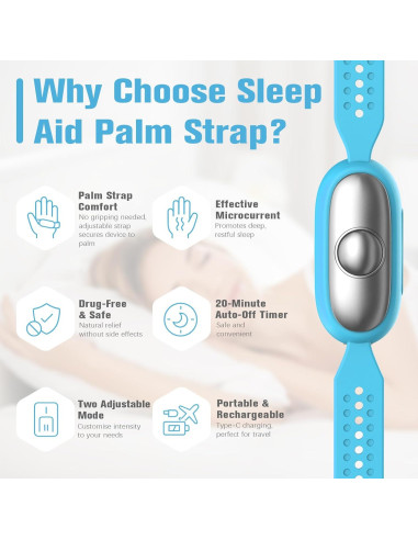 Dispositivo de Ayuda para Dormir WinkithW YWK2P Portátil Azul