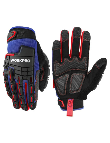 Guantes de Trabajo WORKPRO Medianos con Protección de Impacto