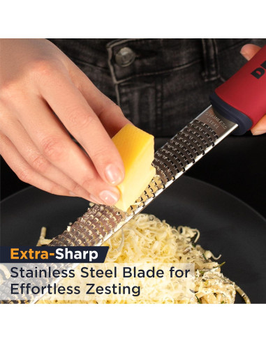 Rallador de Queso Deiss - Acero Inoxidable, Apto Lavavajillas