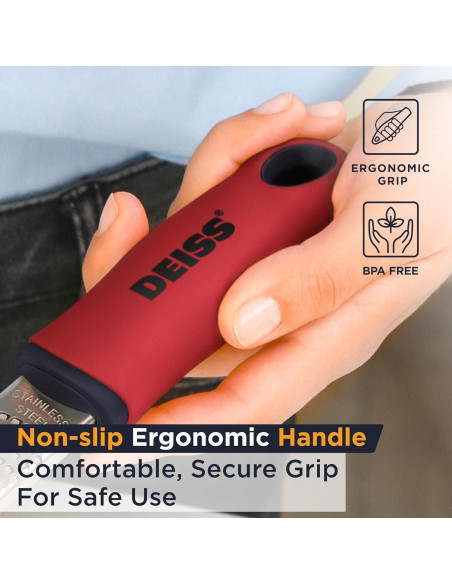 Rallador de Queso Deiss - Acero Inoxidable, Apto Lavavajillas