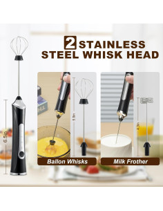 Espumador de Leche Eléctrico Freebala GW-001 Recargable USB 2