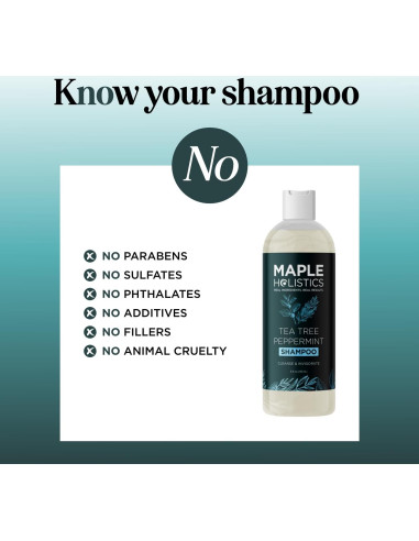 Champú Aclarador Maple Holistics 227ml - Árbol de Té y Menta