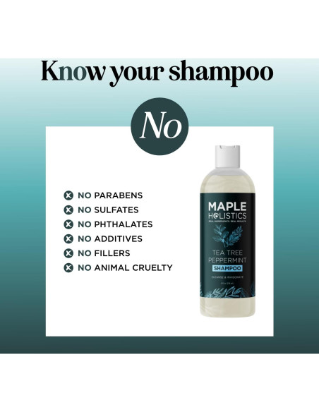 Champú Aclarador Maple Holistics 227ml - Árbol de Té y Menta