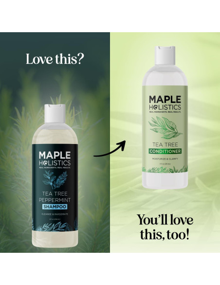 Champú Aclarador Maple Holistics 227ml - Árbol de Té y Menta