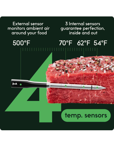 Termómetro de carne inteligente CHEF iQ Sense Bluetooth