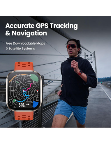 Reloj Inteligente Amazfit Bip 6 46mm, Pantalla AMOLED, GPS, 14 Días Batería