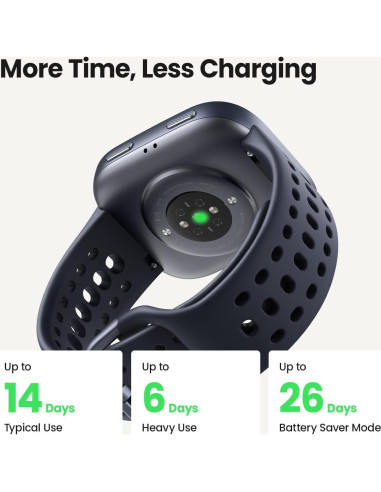 Reloj Inteligente Amazfit Bip 6 46mm, Pantalla AMOLED, GPS, 14 Días Batería