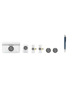 Micrófono Lavalier Inalámbrico Hollyland Lark M2 Blanco Marfil