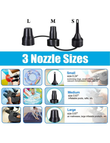 Bomba de Aire Eléctrica BrilliantHouse CZ-198C 110V/12V