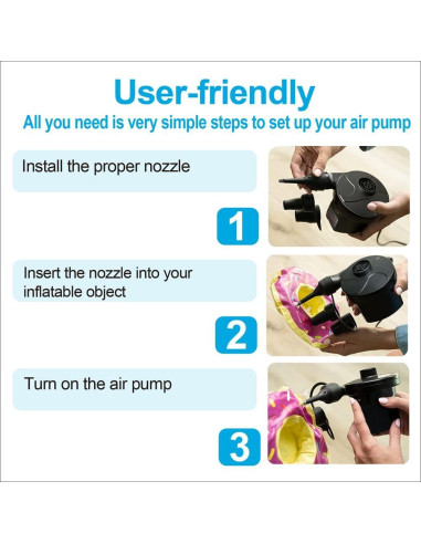 Bomba de Aire Eléctrica BrilliantHouse CZ-198C 110V/12V