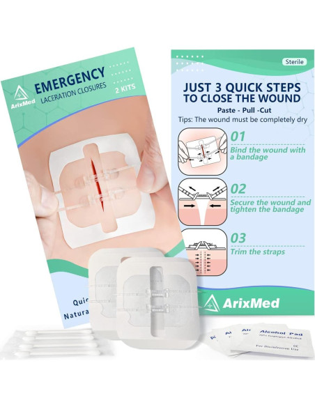 Dispositivo de Cierre de Heridas ArixMed - Kit de Emergencia (2 Pzs)