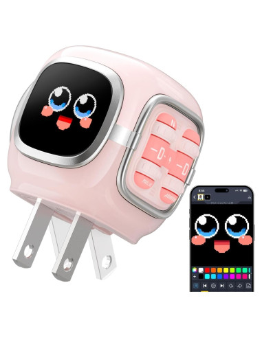 Cargador Divoom Dipow 35W USB-C Rápido GaN Rosa