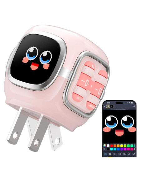 Cargador Divoom Dipow 35W USB-C Rápido GaN Rosa