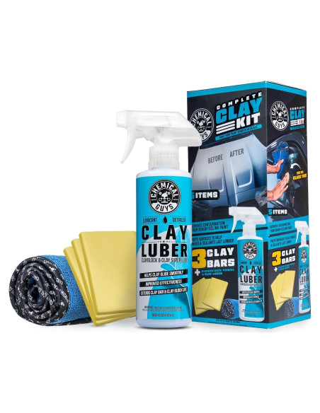 Kit Completo de Arcilla Chemical Guys para Restauración de Pintura
