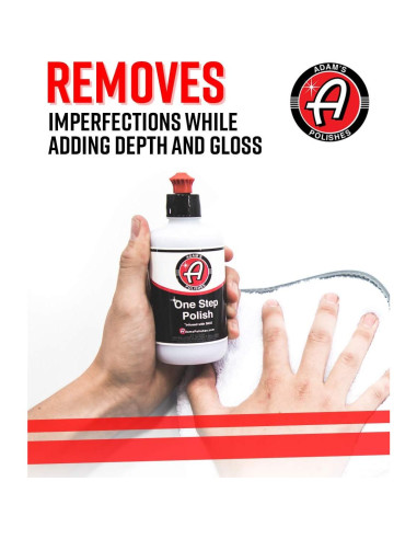 Pulidor de un paso Adam 340g - Seguro para pintura y laca
