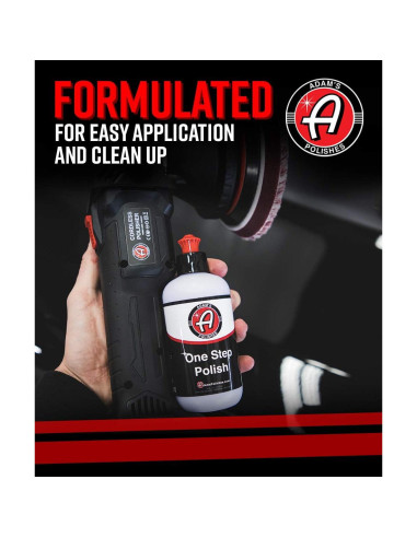 Pulidor de un paso Adam 340g - Seguro para pintura y laca