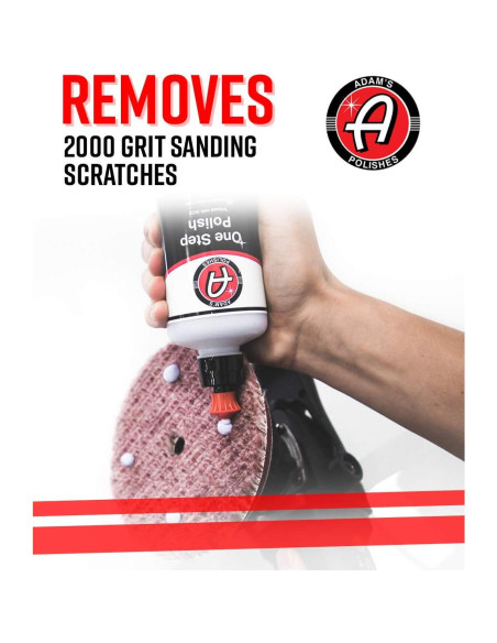 Pulidor de un paso Adam 340g - Seguro para pintura y laca