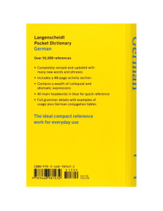 Langenscheidt Pocket Dictionary German: German-English/English-German (Langenscheidt Pocket Dictionaries) 2