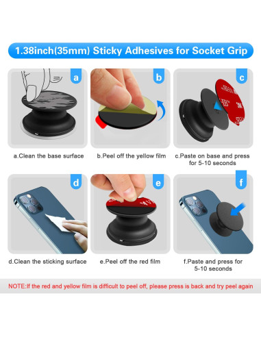 Adhesivos Repuestos 3M para Soporte de Teléfono VOLPORT - 8 Piezas