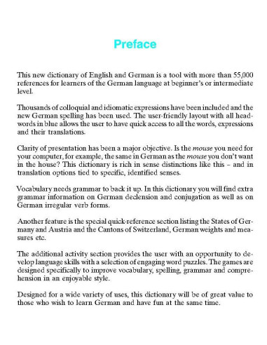 Langenscheidt Pocket Dictionary German: German-English/English-German (Langenscheidt Pocket Dictionaries)