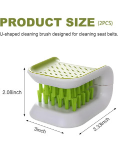 Cepillo de Limpieza Doble Cara KVAEY para Cinturón de Seguridad 2
