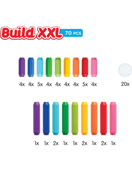 SmartMax Construcción XXL 70 Piezas Magnéticas STEM