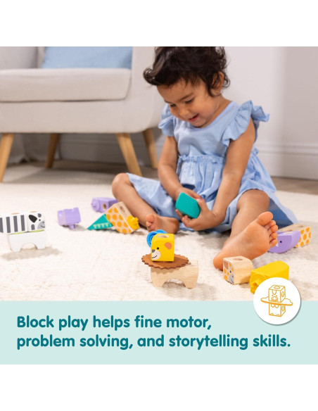 Bloques de Madera Conectables Melissa & Doug Safari 34 Pzs