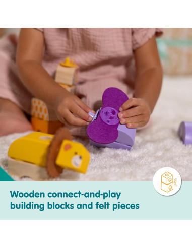 Bloques de Madera Conectables Melissa & Doug Safari 34 Pzs