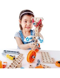 Kit de Experimentos Deluxe Hape 57 Piezas STEAM para Niños 4+ 2
