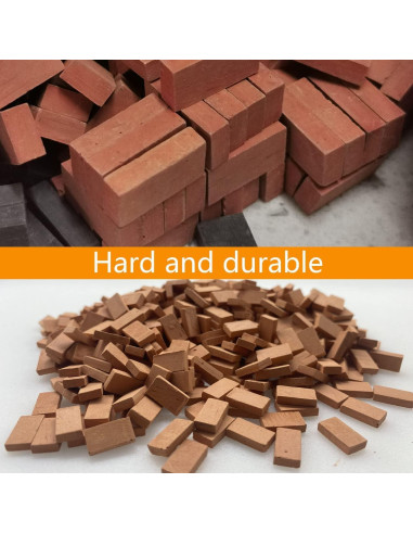 Mini Ladrillos Rojos Cayway - 560 Pcs para Jardines en Miniatura