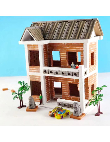 Mini Ladrillos Rojos Cayway - 560 Pcs para Jardines en Miniatura