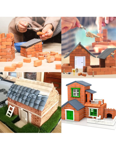 Mini Ladrillos Rojos Cayway - 560 Pcs para Jardines en Miniatura