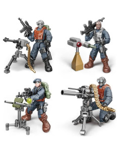 Figura de Acción Mini SWAT 8 PCS con Accesorios 2
