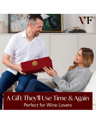 Abridor de Vino Eléctrico Recargable Vin Fresco - Negro y Oro Rosa