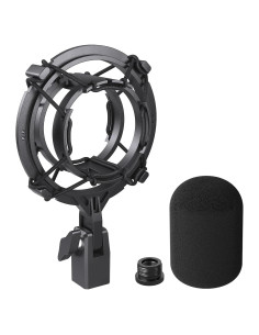 Soporte de choque Borenbuir con filtro antipop para AT2020