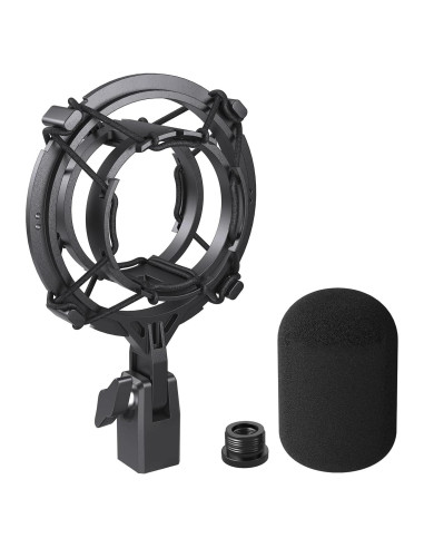 Soporte de choque Borenbuir con filtro antipop para AT2020