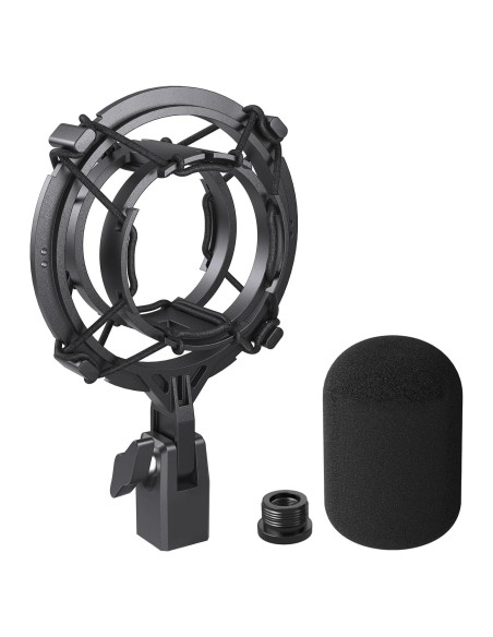 Soporte de choque Borenbuir con filtro antipop para AT2020