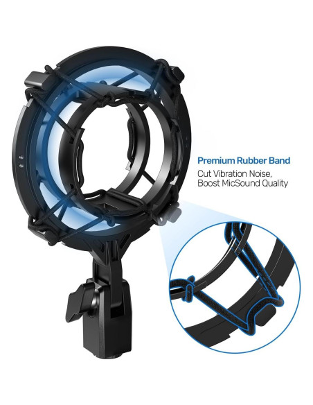 Soporte de choque Borenbuir con filtro antipop para AT2020