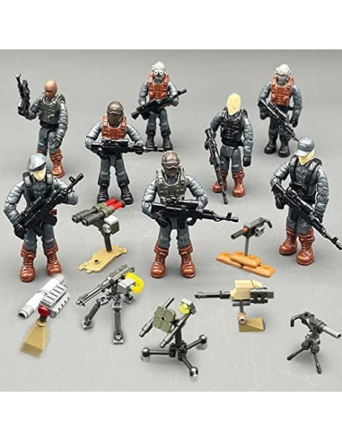 Figura de Acción Mini SWAT 8 PCS con Accesorios