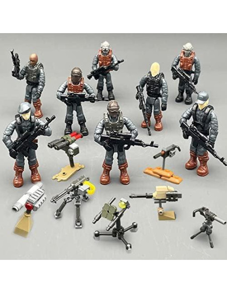 Figura de Acción Mini SWAT 8 PCS con Accesorios