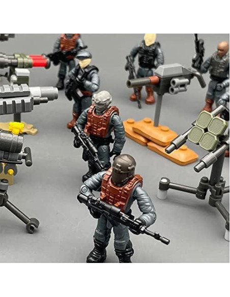 Figura de Acción Mini SWAT 8 PCS con Accesorios