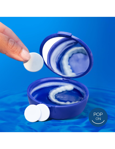 Tabletas Limpiadoras de Retenedores Pop On Veneers - 120 Unidades