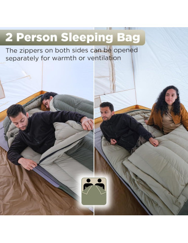 Saco de dormir ATEPA PROMOTER 2000 XL 0C Doble Plumas