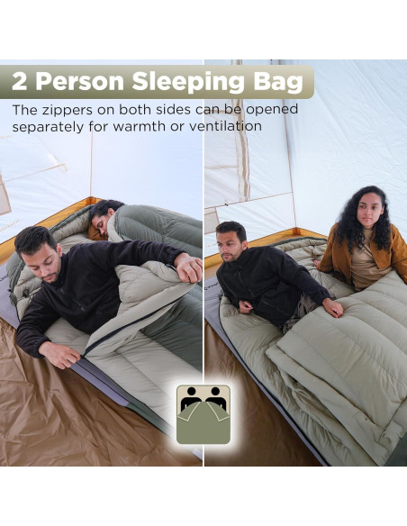 Saco de dormir ATEPA PROMOTER 2000 XL 0C Doble Plumas