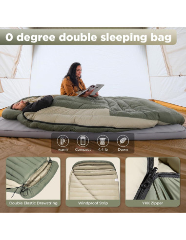 Saco de dormir ATEPA PROMOTER 2000 XL 0C Doble Plumas