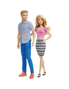 Conjunto de muñecas Barbie y Ken Mattel 2 piezas moda 2