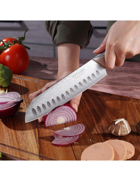 Cuchillo Santoku YOTSUBA 20 cm Acero Inoxidable Forjado