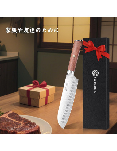 Cuchillo Santoku YOTSUBA 20 cm Acero Inoxidable Forjado