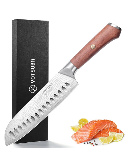 Cuchillo Santoku YOTSUBA 20 cm Acero Inoxidable Forjado