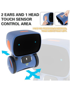 Robot Interactivo 98K Azul Control por Voz y Táctil 2